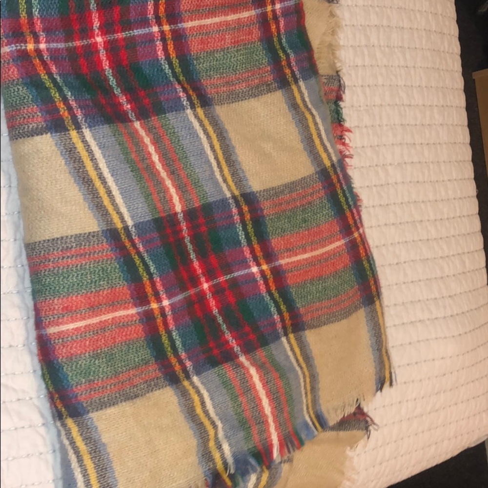 Plaid Blanket scarf